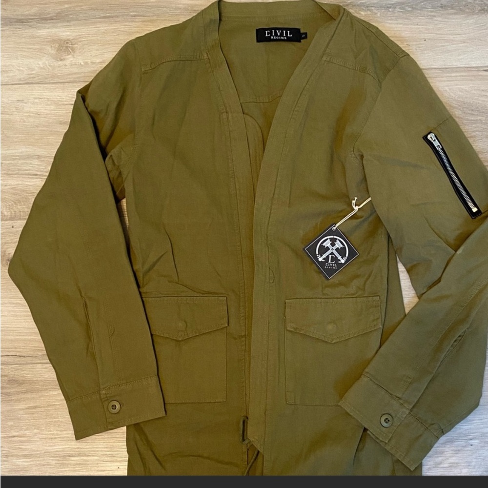 Civil Regime Army Green Jacket New with Tags L